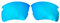 Remplacement oakley Flak 2.0 XL 9188/1,5 mm polarisé/facile à installer (blue)