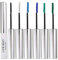 Hocossy 12 Farben Mascara Langanhaltender Schwung Schlanke Wimpern Wasserfest Verschmutzungsfrei Mascara Einfach zu färben Feine Bürste Grün Schwarz Weiß Wimpern