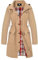 SaphiRose PONCHO Veste de Pluie Longue pour Femme Manteau à Capuche Coupe-Vent Imperméable d'Extérieur-Kaki-L