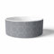 Lizzy Ceramic Dog Bowl | Pet Food Dish for Large Cat Dogs | Porcelain Pets Bowl for Feeder Water (Grey)