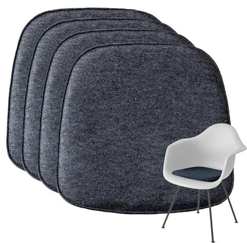 easy and green Sitzkissen Filz Eckig aus Wollfilz - Made in Germany - Stuhlkissen mit Wolle für EIN angenehmes Sitzgefühl