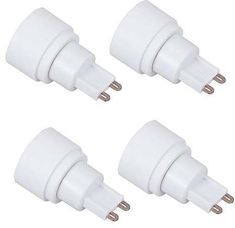 DOITOOL G9 E14 Sockeladapter 4 Stück Led Lampenadapter Langlebige Schraub Led Lichtkonverter Geeignet Für Haushalte Und Büros 100-230v