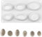 KOMUNJ Molde de silicona para moldear piedras grandes, moldes de silicona para resina epoxi, decoración de manualidades, 6 formas diferentes