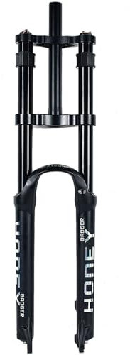 Forcella Pneumatica Per Bici MTB Forcella Anteriore DH Forcella A Doppia Spalla 26 27,5 29 Pollici 9X100MM Rilascio Rapido B,29in