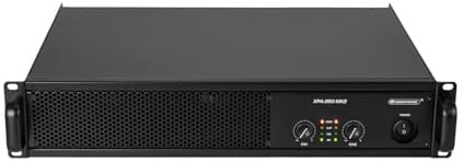 OMNITRONIC XPA-350 MK2 Endstufe | Class AB Stereo-PA-Verstärker mit Limiter, 2 x 175 W RMS (4 Ohm), 2 x 130 W RMS (8 Ohm)
