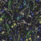CRE8TIVE Black Botanical Wallpaper Wildflowers Leaf Wallpaper 61cm x 300cm Dark Self Adhesive Wallpaper Vintage Floral Wallpaper for Living Room Girls Bedroom Furniture Stickers Cupboard Bathroom