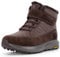 FitVille Winterstiefel Herren Extra Weit Winterschuhe mit Klettverschluss Warme Gefüttert Schneestiefel Rutschfeste Kurzschaft Stiefel Bequeme Winter Outdoor Boots,Dunkelbraun,45,Weit