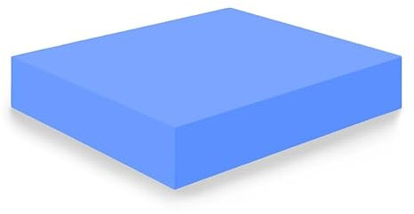 HOGAR24 ES - Plancha de Espuma Poliuretano Multiusos - Medida: 55 x 115 x 10 cm de Grosor - Dureza Firme - Densidad 25 KG/m3