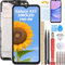 YHX-OU 6.5 Noir Kit AMOLED Écran LCD avec Châssis pour Samsung Galaxy A15 4G SM-A155F SM-A155P SM-A155R A155M Écran Complet Tactile LCD Display de Rechange avec Film de Protection D'écran et Outils