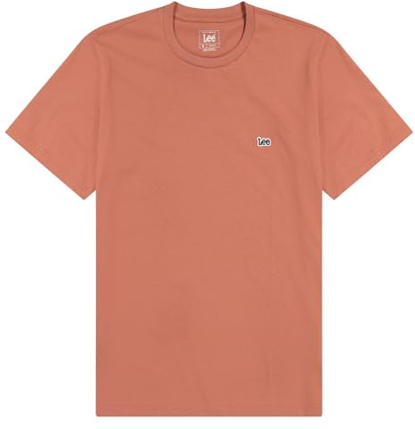 LEE Herren Patch Logo Tee T-Shirt, Sepia,M