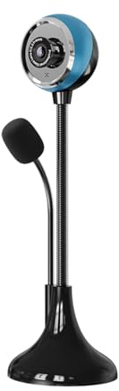 Swokely USB Desktop Stand-Up Camera, 1080P(2K) 30hz HD Streaming Webcam with Mic, 360° Rotation Portable Camera with Wide Angle Lens Suitable for Conference/Call/Web Class/Live Streaming