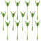 CPJJ 12 Stück Serviettenhalter mit Origami-Blumen, blumenförmiger Serviettenring, geeignet für Restaurant, Zuhause, Bankett