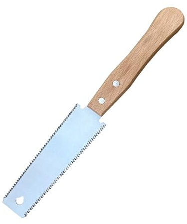 Yuiturt Japanese Wood Saw, Woodworking Tools - Fine Tooth Hand Saw with Wooden Handle for Cutting, Trimming & Pruning