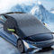Frontscheibenabdeckung Winter XXL Magnetische Windschutzscheibenabdeckung mit 10 Magnet, Scheibenabdeckung Abdeckung Auto Frontscheibe für Gegen Schnee,EIS, Frost, Staub, UV,für Meisten Autos Geeignet