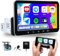 2+32G Android 13 1 Din Autoradio con CarPlay Wireless e Android Auto,Stereo auto Bluetooth con schermo touchscreen da 7 pollici con navigazione GPS WiFi FM EQ Mirror Link SWC Telecamera di backup AHD