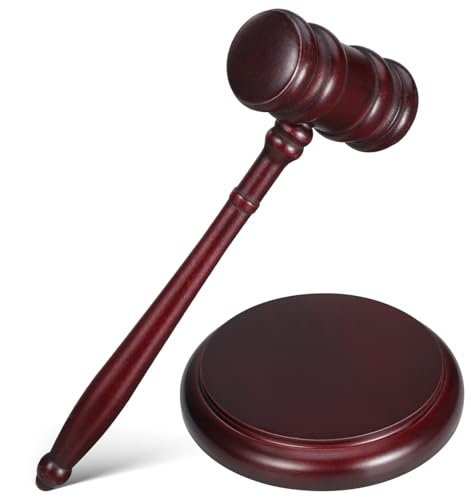 1juego Martillo De Juez De Madera Con Bloque Sonido Tradicional Para Subastas Reuniones Y Ceremonias Símbolo De Autoridad Y Elegancia Eventos Formales