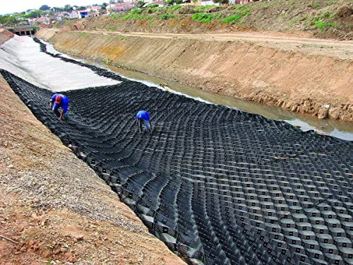Durchlässige Pflastersteine, Geo-Zell-Gitter, 5 m x 5 m, Hinterhof-Pool-Deck-Verstärkung und Steinstabilisierung