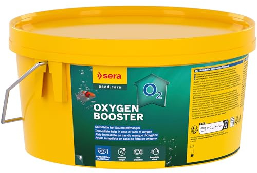 Pond Oxygen Booster 2,2 L 1,9kg | soforthilfe bei sauerstoffmangel 2.200 ml | liefert lebensnotwendigen sauerstoff | reduziert Stress | vorbeugend bei warmem Wasser und algenblüte