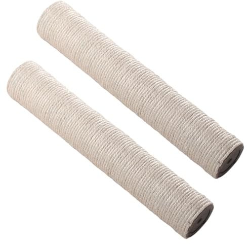 Xoeryoy 2PCS Cat Scratching Post Replacement, 20 Inch Sisal Cat Tree Replacement Post, 8mm Bolts, Easy to Install