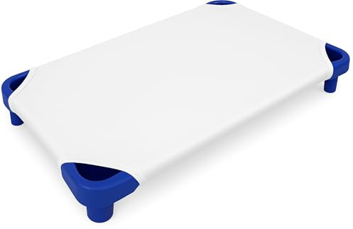 Bambini Mum Packung mit 2 Stück - 53 x 132 cm - Spannbettlaken mit Gummizug für Hängematte Kindergarten stapelbar | 53 x 132 cm | atmungsaktiv | weich | 100 % Baumwolle | OekoTex