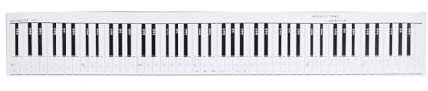 88 Key Piano Keyboard Note Chart Full Size 124cm Copperplate Paper Fingering Practice Guide for Beginners Students Kids