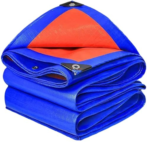 Plane - Abdeckplane 150 x 270 cm Wetterfest Abdeckplane UV Beständig Tarp Outdoor Garten Wasserdicht Wasserdicht LKW Plane mit Ösen für Balkon Gartenmöbel Hühnerstall, B
