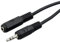 ecabo 10018 Stereo Audio Klinken-Verlängerung 3,5mm Klinken Stecker auf 3,5mm Klinken Buchse – AUX-Kabel – Verlängerungskabel – für Autoradios, MP3-Player, Receiver, Computer, Laptops, 0,50m, schwarz