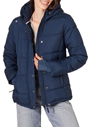 Amazon Essentials Women's Heavyweight Quilted Long-Sleeved Hooded Puffer Jacket (Available in Plus Size)