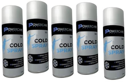 Eisspray - Kältespray/Kühlspray 400ml - 5er SET - Direkte und effektive Behandlung bei Sportverletzungen/Prellungen