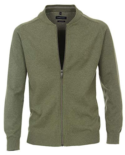 CASAMODA - Herren Strickjacke unifarben (004440), Größe:6XL, Farbe:Grün (335)