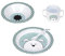 LÄSSIG Kindergeschirr Set (Teller, Becher, Schälchen, Löffel) ohne Melamin, BPA-frei, für Spülmaschine und Mikrowelle/Dish Set PP Little Chums Dog