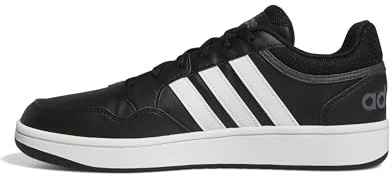 adidas Men's Hoops 3.0 Basketball Shoe, Core Black/White/Grey Six, 10