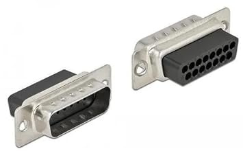 Delock D-Sub 15 Pin Crimp Stecker, Metall, 4 Stück