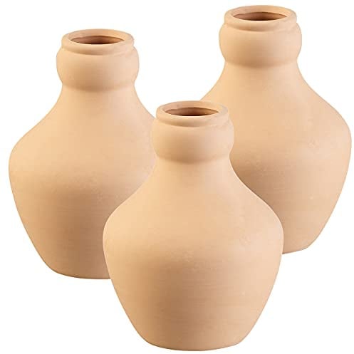 Royal Gardineer Palla annaffiare: Set da 3 Palle di irrigazione in Terracotta per aiuole, 1 litro, Sufficiente per Una Superficie di Circa 60 cm di Diametro (Palle irrigazione in Argilla, olla)