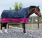 Equitack 1200D Winterdecke Pferd Weidedecke Regendecke Outdoor Decke mit Fleece Lining Navy/Raspberry 135cm