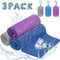 Ciskotu Kühltuch 3er Set, Mikrofaser Sport Kühlendes Handtuch, Schnelltrocknend Kühlhandtuch für Sofortige Kühlung, Eishandtuch Cooling Towel für Fitness, Sport, Reise, Yoga