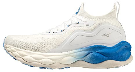 Mizuno Damen Wave Neo Ultra Laufschuhe, Undyedwht 8401c Pblue, 40.5 EU