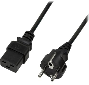 Logilink Power Cable, CEE 7/7 to IEC C19, Black, 3 m, CP153