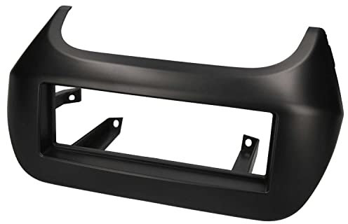 Audioproject A380 Radio Faceplate 1-DIN Compatible with Citroen Nemo Fiat Qubo Fiorino Peugeot Bipper Car Radio Mounting Frame Black