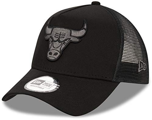 New Era Trucker Mesh Cap im Bundle mit UD Bandana Bulls Black/Black #4102, Einheitsgröße