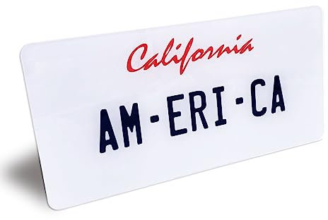 Générique 1 Kfz-Kennzeichen USA California – amerikanisches Nummernschild 30 x 15 cm – stoßfest, wetterfest und UV-geschützt