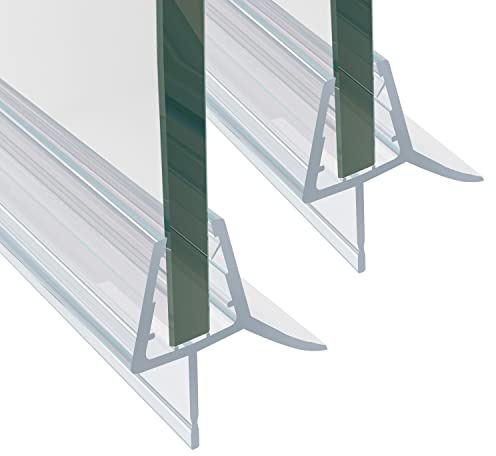 Duschdichtung 2 x 60 cm Duschtür Dichtung Ersatzdichtung Duschdichtungen für Duschtüren mit verlängerten Gummilippen für 4mm 5mm 6mm Glastüren