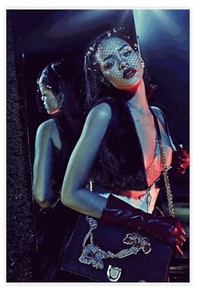 Rihanna Poster 13 Leinwand Poster Wandkunst Dekor Druck Bild Gemälde für Wohnzimmer Schlafzimmer Dekoration ungerahmt 30 x 45 cm