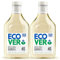 Ecover Zero Non-Bio Laundry Detergent for Sensitive Skin, Baby Laundry Washing Liquid, 2x Pack of 40 Washes, 2 x 1.43L