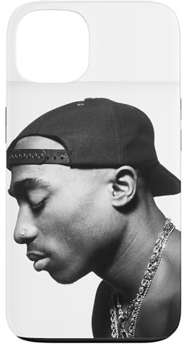 Hülle für iPhone 13 Tupac Profile Weiß