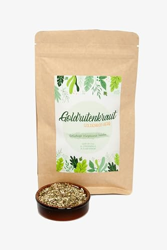 Igart Hierba de vara de oro 1000g, Té de Vara de Oro Seco y Cortado, Solidago Virgaurea