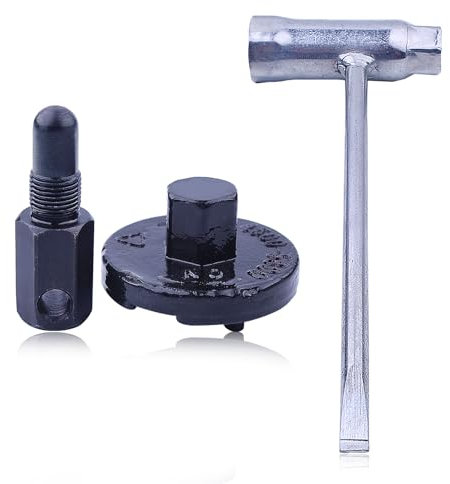 Haishine 14 MM Piston Stop Tronçonneuse Embrayage Volant Outil De Retrait Embrayage Expander Démonter Outils pour Husqvarna Stihl Echo 2 Cycle 14mm + Clé à Douille