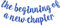 DecoGlee Banner mit Aufschrift The Beginning of A New Chapter, Abschiedsparty-Dekorationen, Happy Retirement Supplies, Partyschild, Girlande, Abschlussbanner, glitzernd, blau