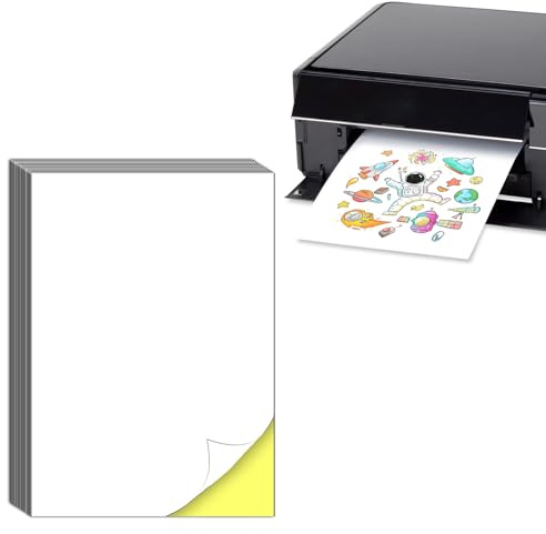 Dreamark 40 Blätter Etiketten Selbstklebend Bedruckbar Sticker Papier zum Bedrucken A4-297 x 210 mm