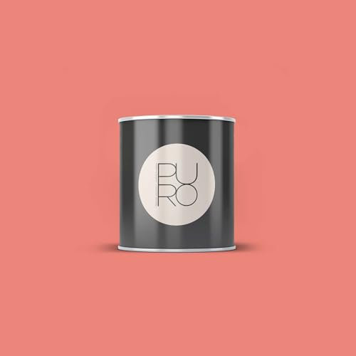 BRICOFLOR Wandfarbe Lachs seidenmatt Design Farbe pink rot ideal für Jugendzimmer und Schlafzimmer hoch deckend